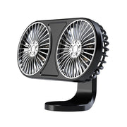 dual-head usb car fan, view 3 - MRSLM