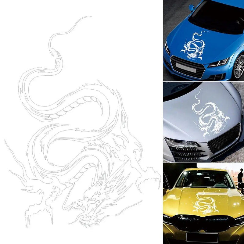 dragon pattern car hood decal, view 9 - MRSLM