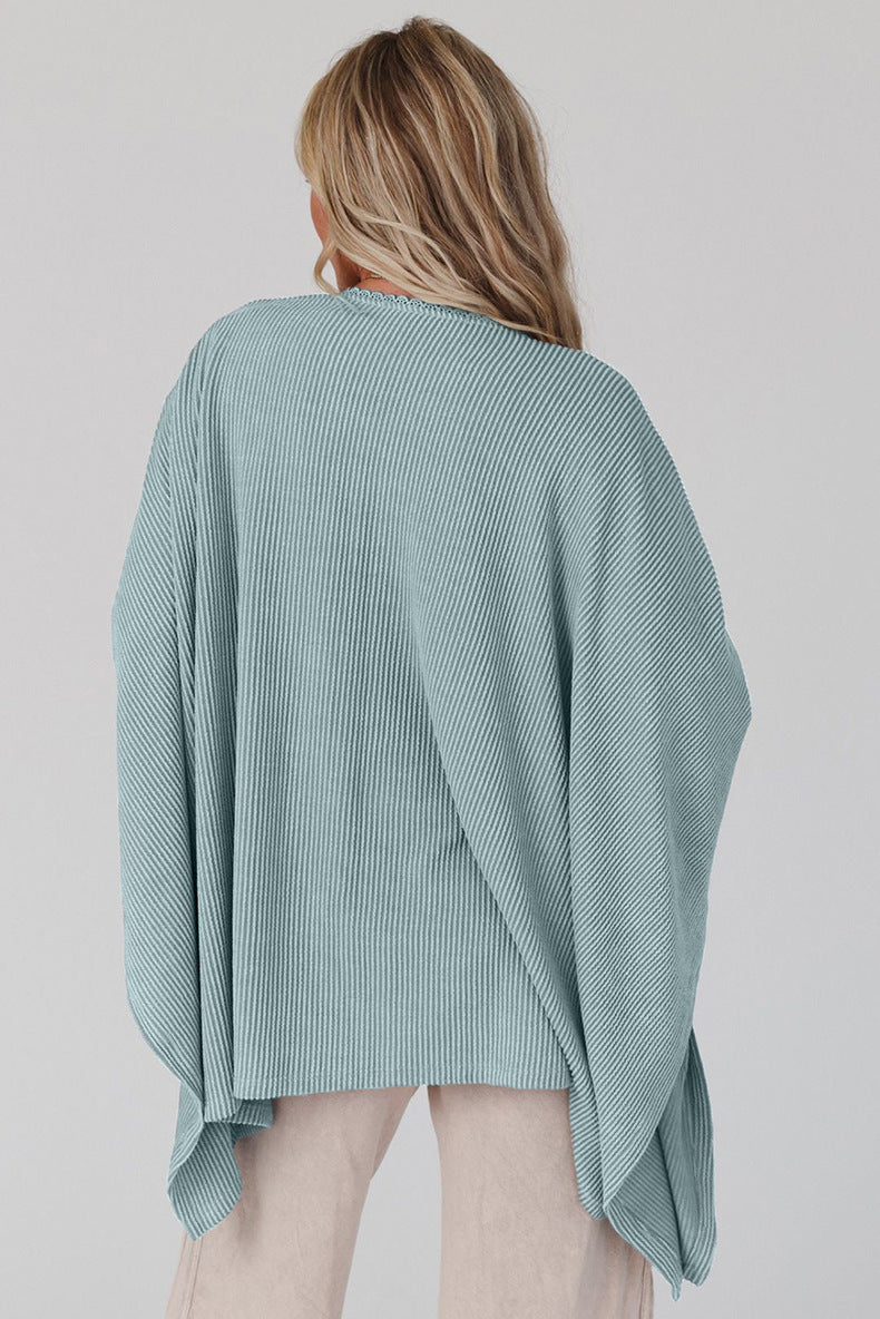 women's loose lace knit top, view 5 - MRSLM