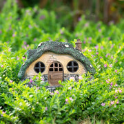 solar fairy garden shed statue light, view 5 - MRSLM
