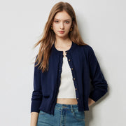 tassel edge slim fit cardigan, view 10 - MRSLM