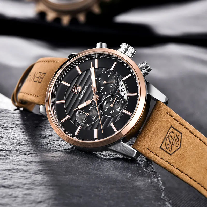 men's gold-tone quartz watch - MRSLM