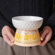 elevated ceramic cat bowl, view 12 - MRSLM