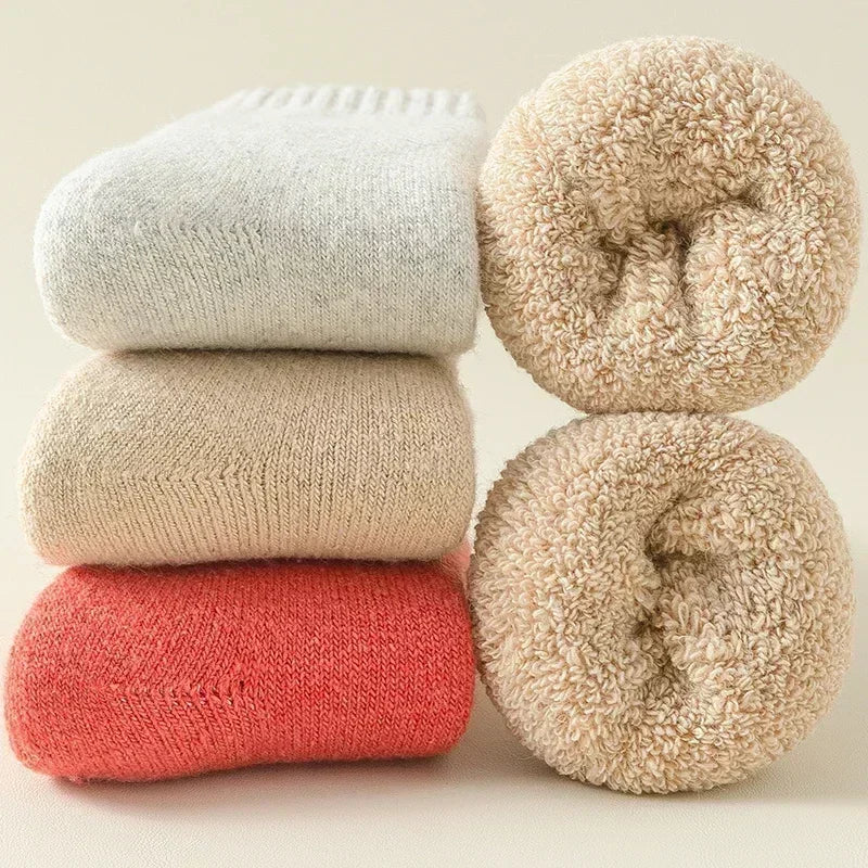 3 pairs unisex wool blend socks, view 7 - MRSLM
