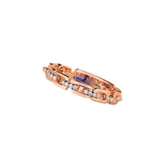 women's sterling silver moissanite ring, view 4 - MRSLM