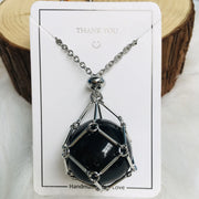 customized stone pendant necklace, view 6 - MRSLM