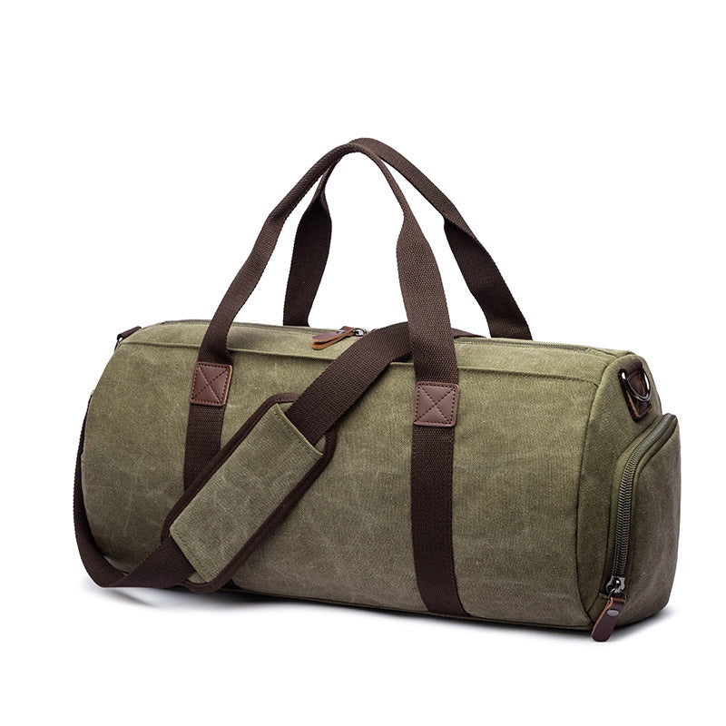 canvas travel messenger bag, view 6 - MRSLM