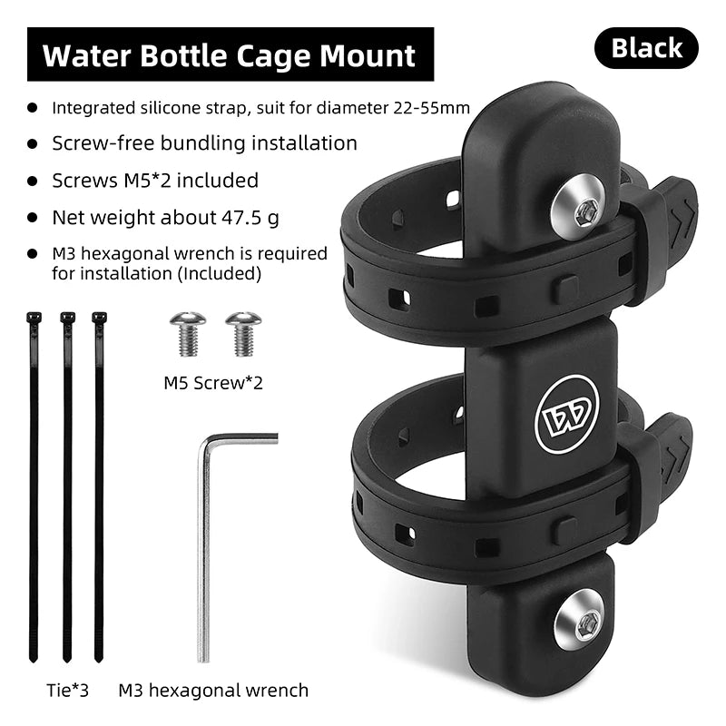 Adjustable bicycle water bottle holder, view 6 - MRSLM