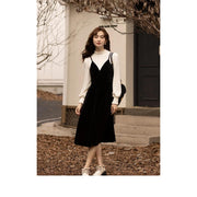 elegant lace patchwork dress, view 4 - MRSLM