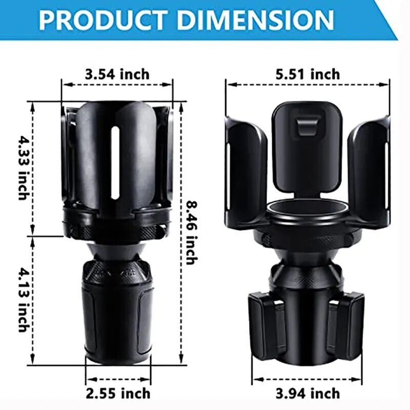 universal car cup holder expander, view 4 - MRSLM
