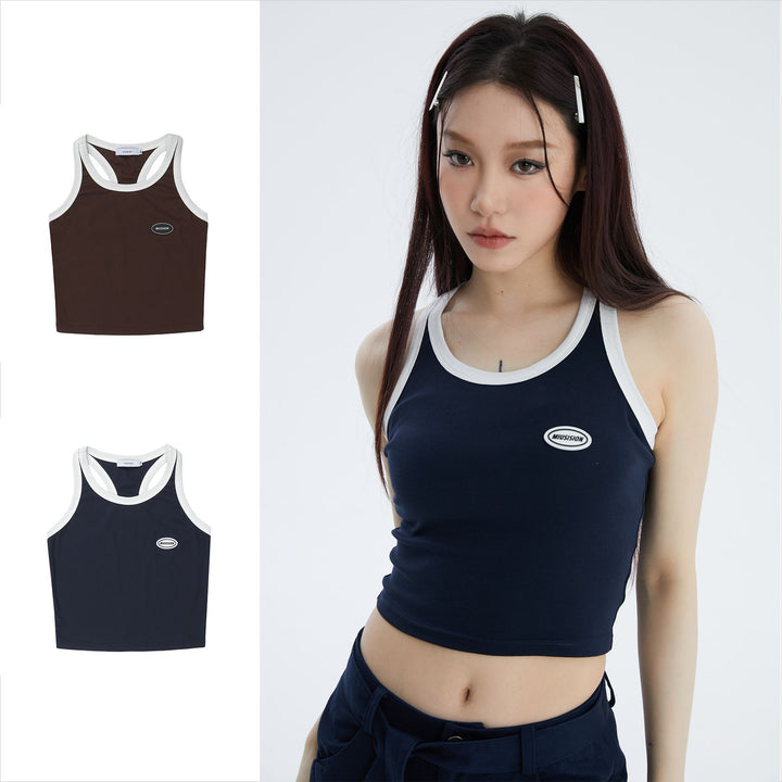 Summer Women's Niche Cropped Street Vest T-shirt