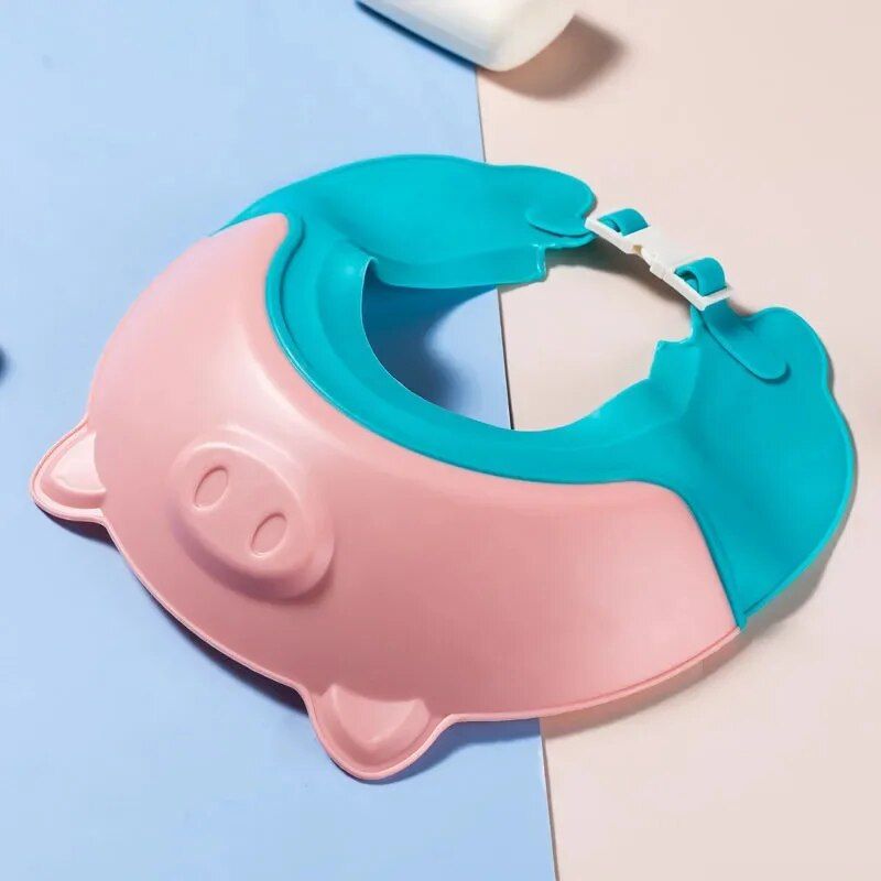 adjustable cartoon crown baby shower cap, view 9 - MRSLM