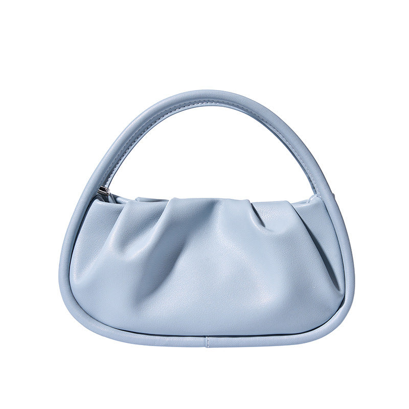 vintage leather cloud handbag, view 3 - MRSLM