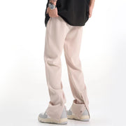 retro back slit casual suit pants, view 2 - MRSLM