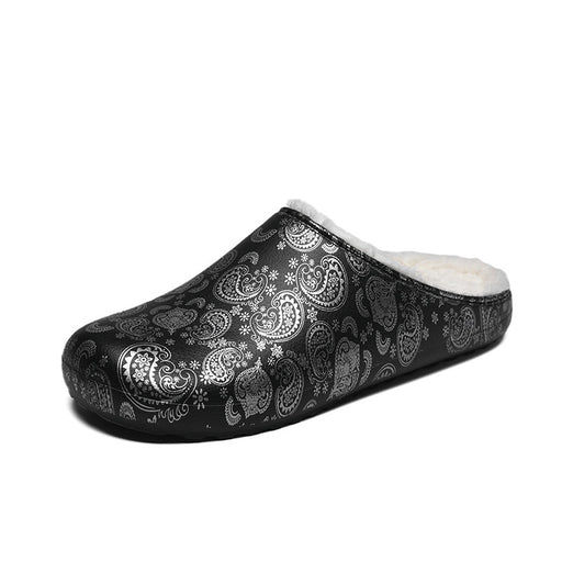 men's winter fleece-lined indoor slippers, view 2 - MRSLM