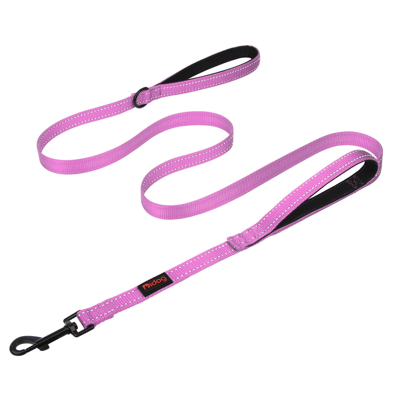 double handle nylon dog leash, view 3 - MRSLM