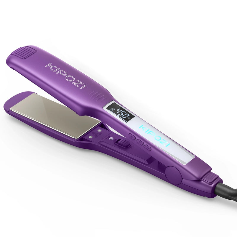 titanium hair straightener with LCD display - MRSLM