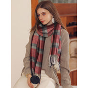 winter preppy plaid scarf, view 13 - MRSLM