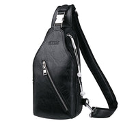 Men's chest single shoulder bag with charging port, view 6 - MRSLM