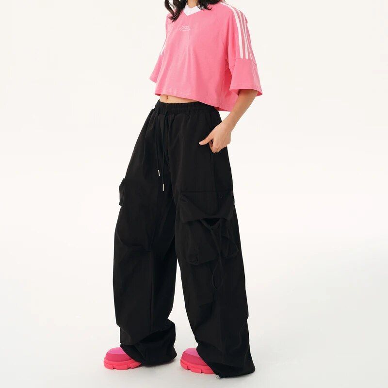 vintage wide-leg cargo pants, view 2 - MRSLM