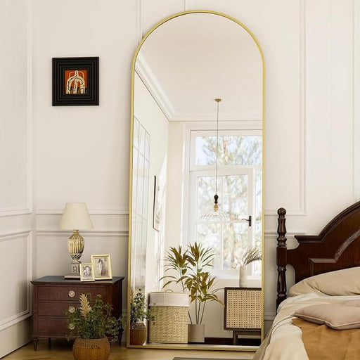 arched full-length gold mirror - MRSLM