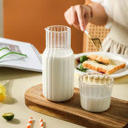 glass water bottle and teacup set, view 4 - MRSLM