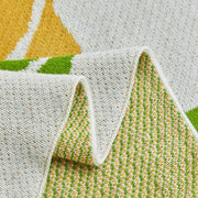 leaf knit throw blanket, view 6 - MRSLM
