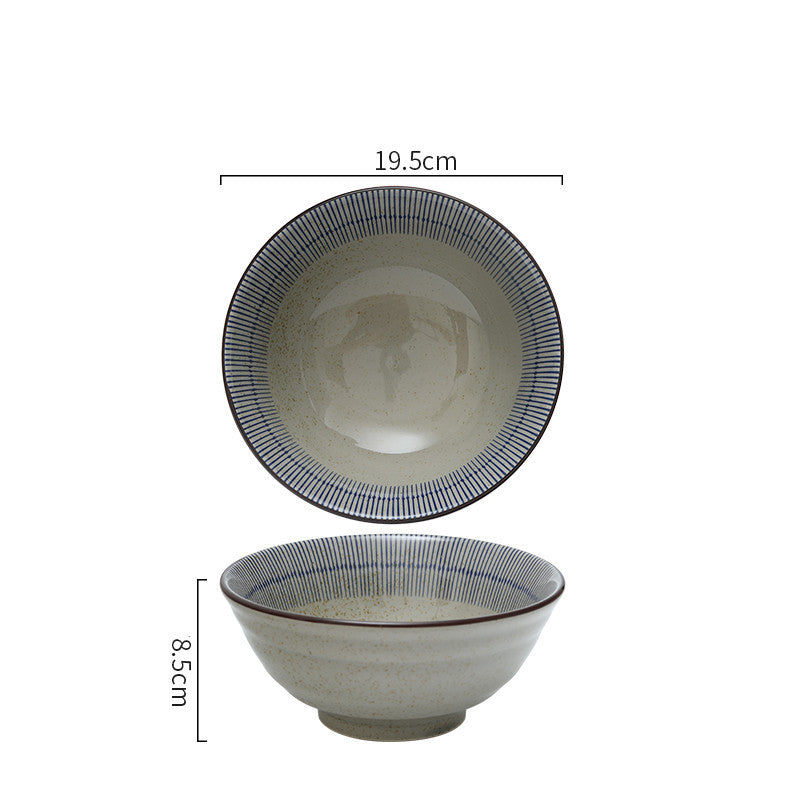 japanese ceramic ramen bowl, view 3 - MRSLM