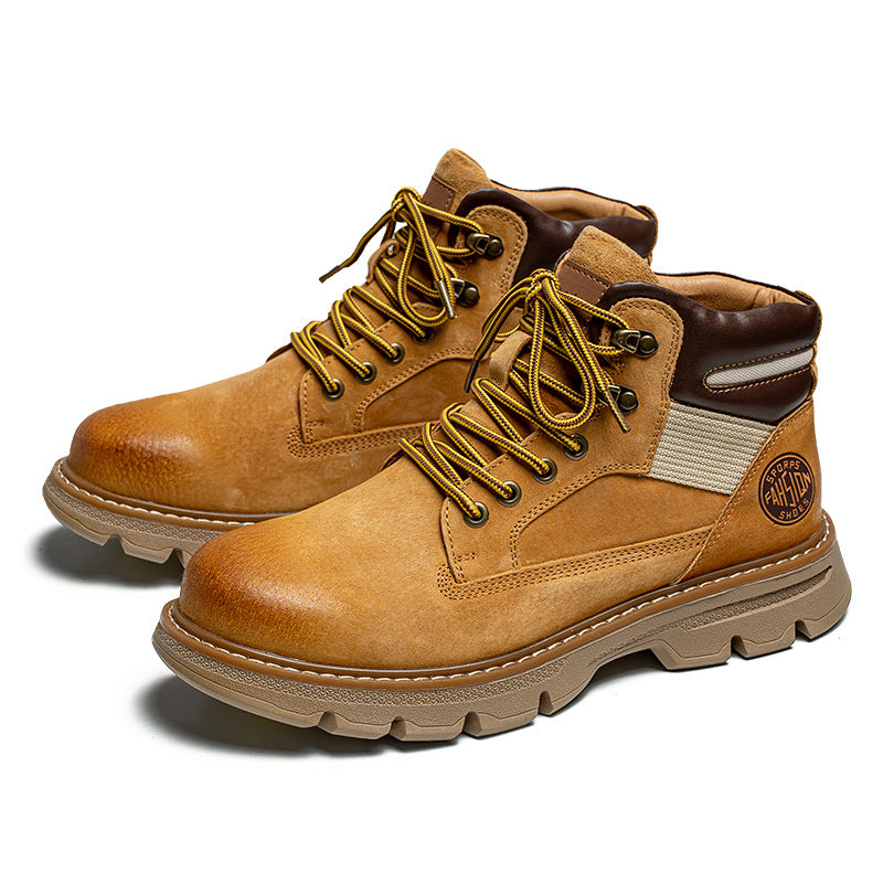 men's tooling suede ankle boots, view 2 - MRSLM