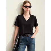 v-neck short sleeve t-shirt, view 6 - MRSLM