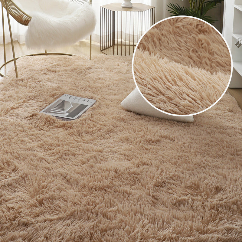 plush gray area rug, view 6 - MRSLM