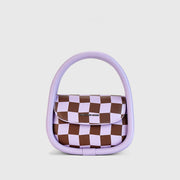Checkerboard crossbody bag, view 2 - MRSLM