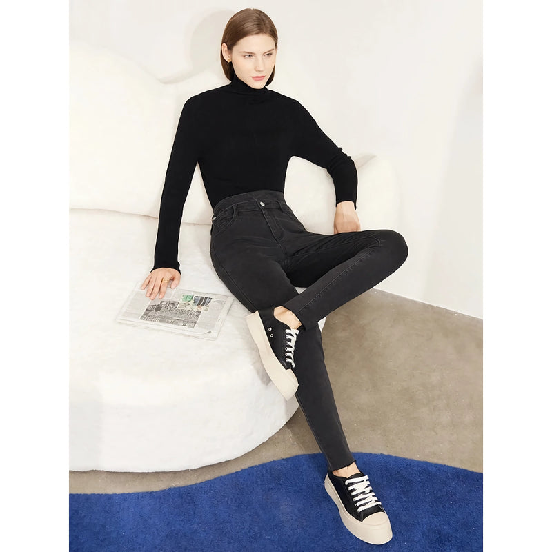 slim high waist jeans for women, view 4 - MRSLM