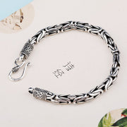 vintage ethnic silver bracelet, view 5 - MRSLM