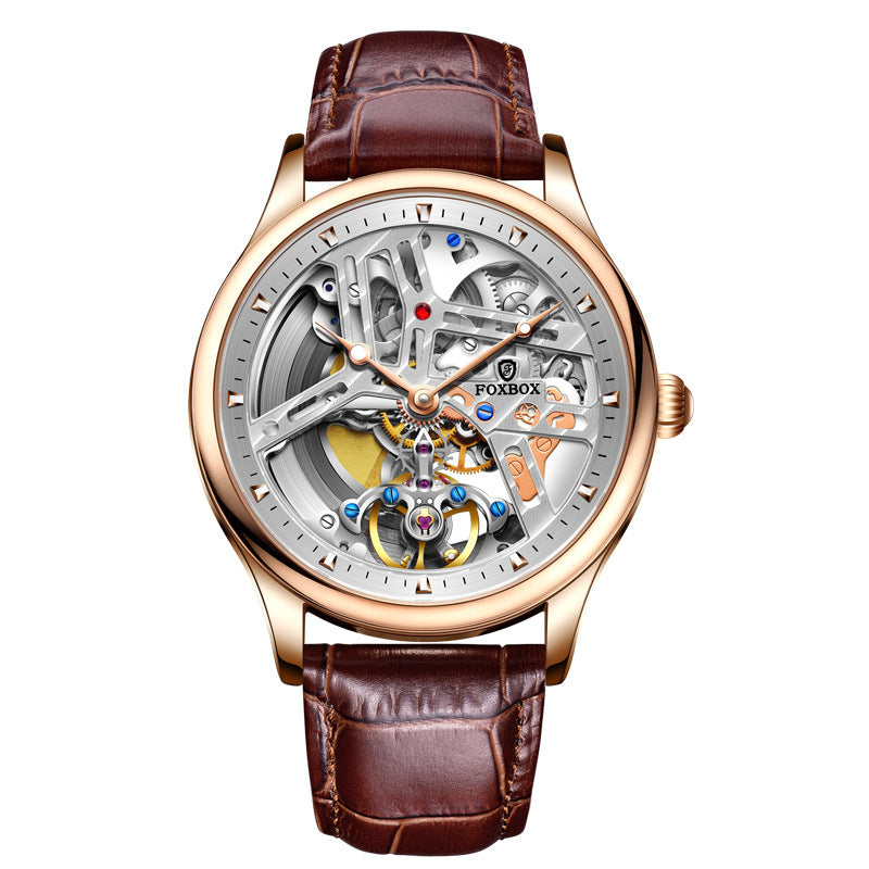 men's automatic skeleton watch, view 2 - MRSLM