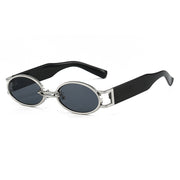 vintage oval steampunk sunglasses, view 2 - MRSLM