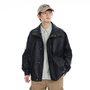 Men's loose stand collar coat - MRSLM