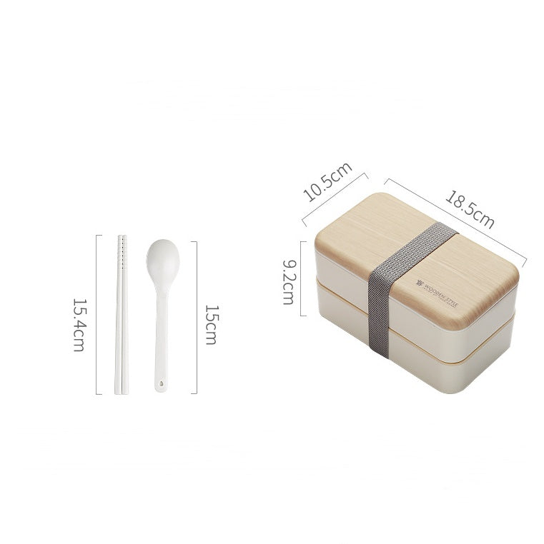 double plastic lunch box, view 6 - MRSLM