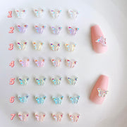 butterfly nail charms, view 2 - MRSLM