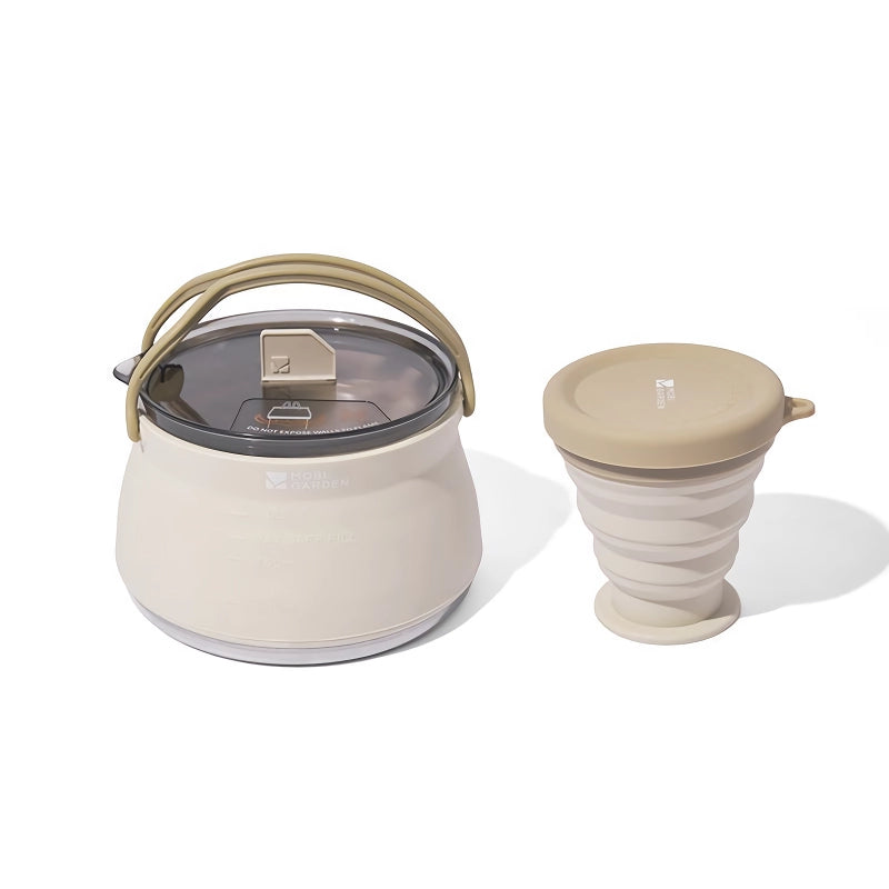 portable folding kettle and cup set - MRSLM