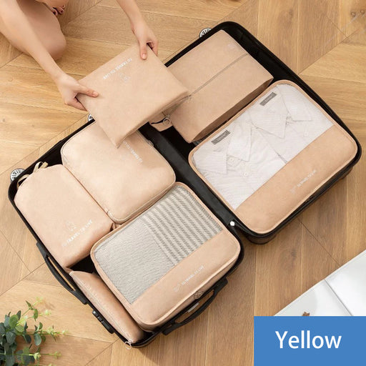 7-piece travel bag organizer set, view 5 - MRSLM