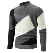 round neck jacquard sweater, view 7 - MRSLM
