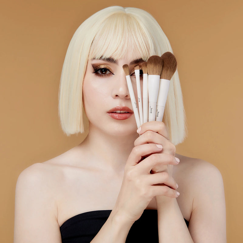 14-piece vegan makeup brush set, view 5 - MRSLM