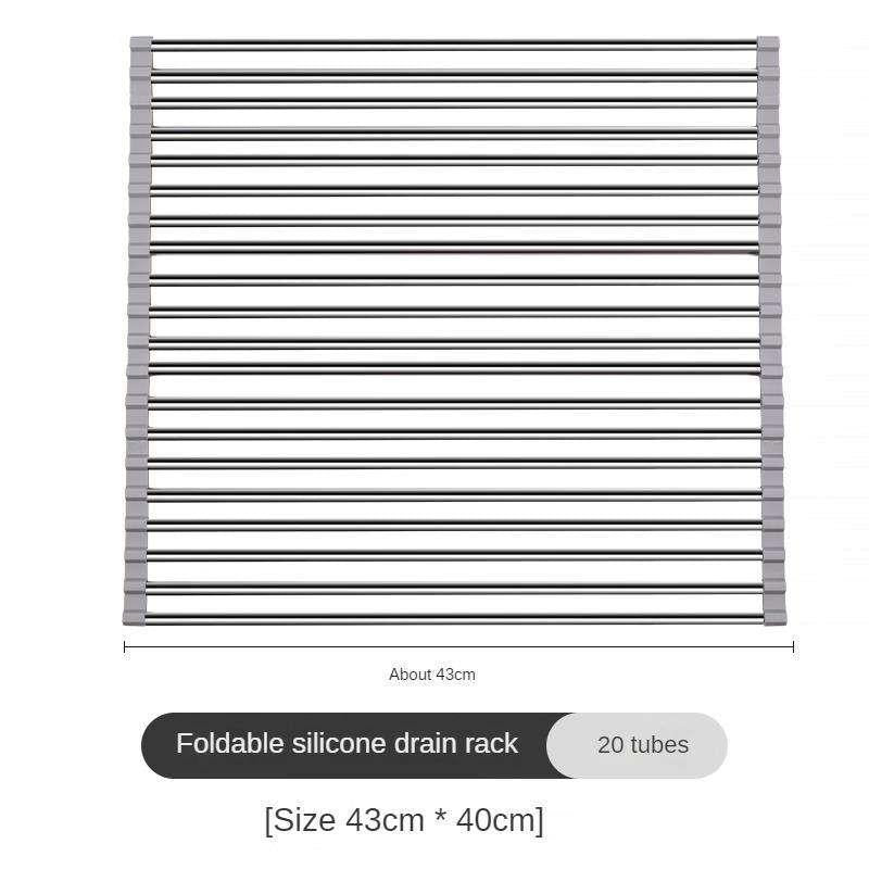 stainless steel sink draining rack, view 2 - MRSLM