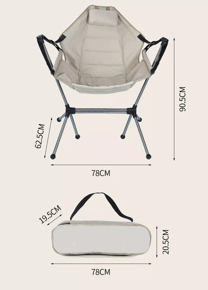 outdoor folding chair, view 8 - MRSLM