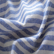 striped cotton linen tablecloth, view 6 - MRSLM