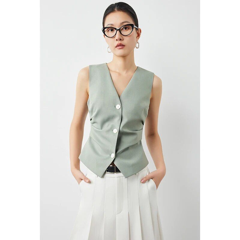 green double breasted blazer, view 3 - MRSLM