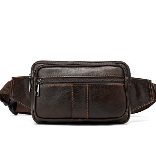 men's leather waist bag, view 9 - MRSLM