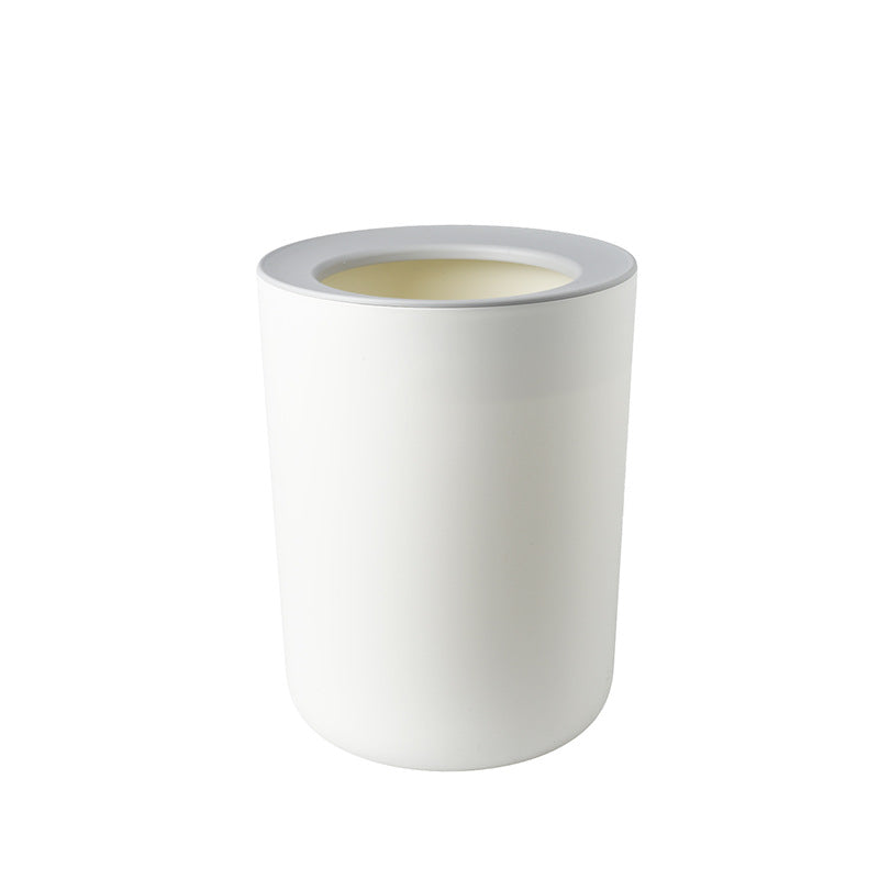 12L retro wood grain trash can, view 4 - MRSLM