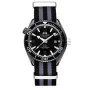 men's automatic mechanical canvas strap watch, view 13 - MRSLM